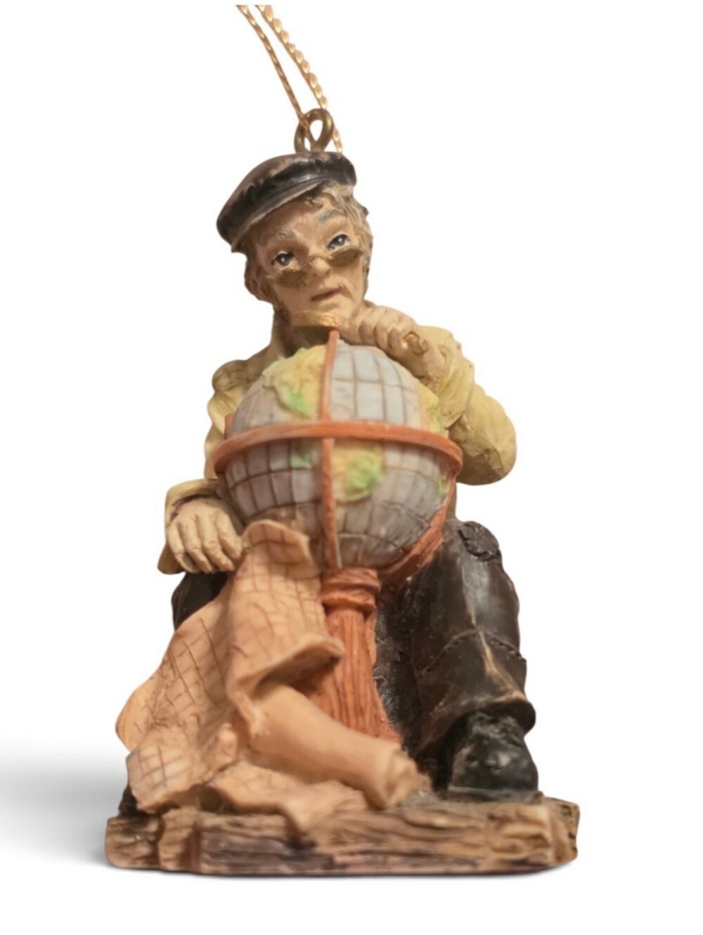 Vintage 1995 Beachcombers Old Salts The Navigator Sailor Globe Ornament
